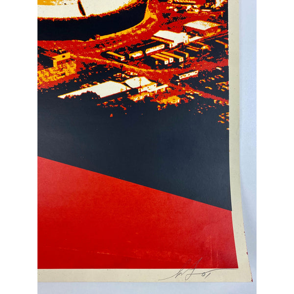 SHEPARD FAIREY (OBEY GIANT) - 2001 - VISUAL POLLUTION SMOKE STACKS (TEST PRINT)