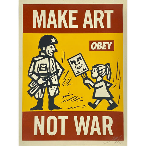 SHEPARD FAIREY (OBEY GIANT) - 2004 - MAKE ART NOT WAR