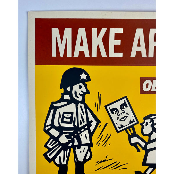 SHEPARD FAIREY (OBEY GIANT) - 2004 - MAKE ART NOT WAR
