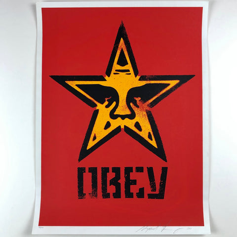 SHEPARD FAIREY (OBEY GIANT) - 2000 - OBEY STAR STENCIL