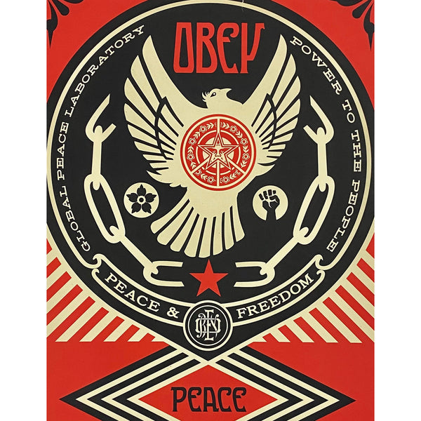 SHEPARD FAIREY (OBEY GIANT) - 2014 - PEACE & FREEDOM DOVE (PASTER)