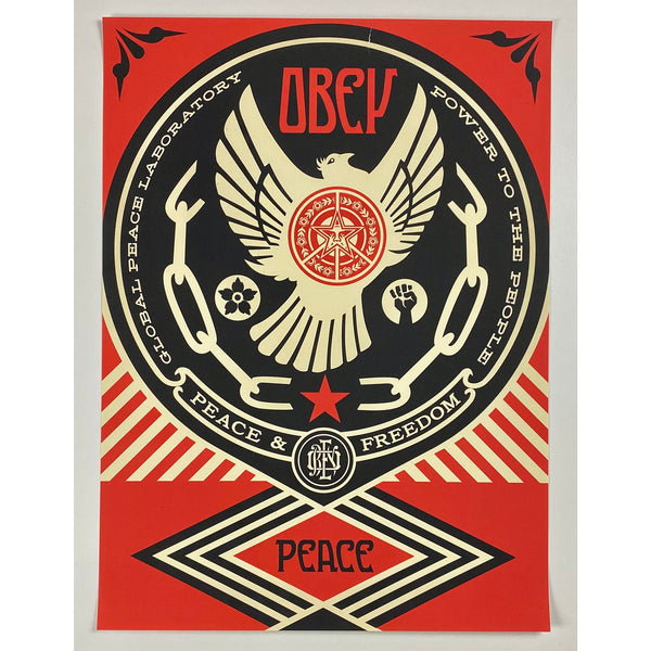SHEPARD FAIREY (OBEY GIANT) - 2014 - PEACE & FREEDOM DOVE (PASTER)