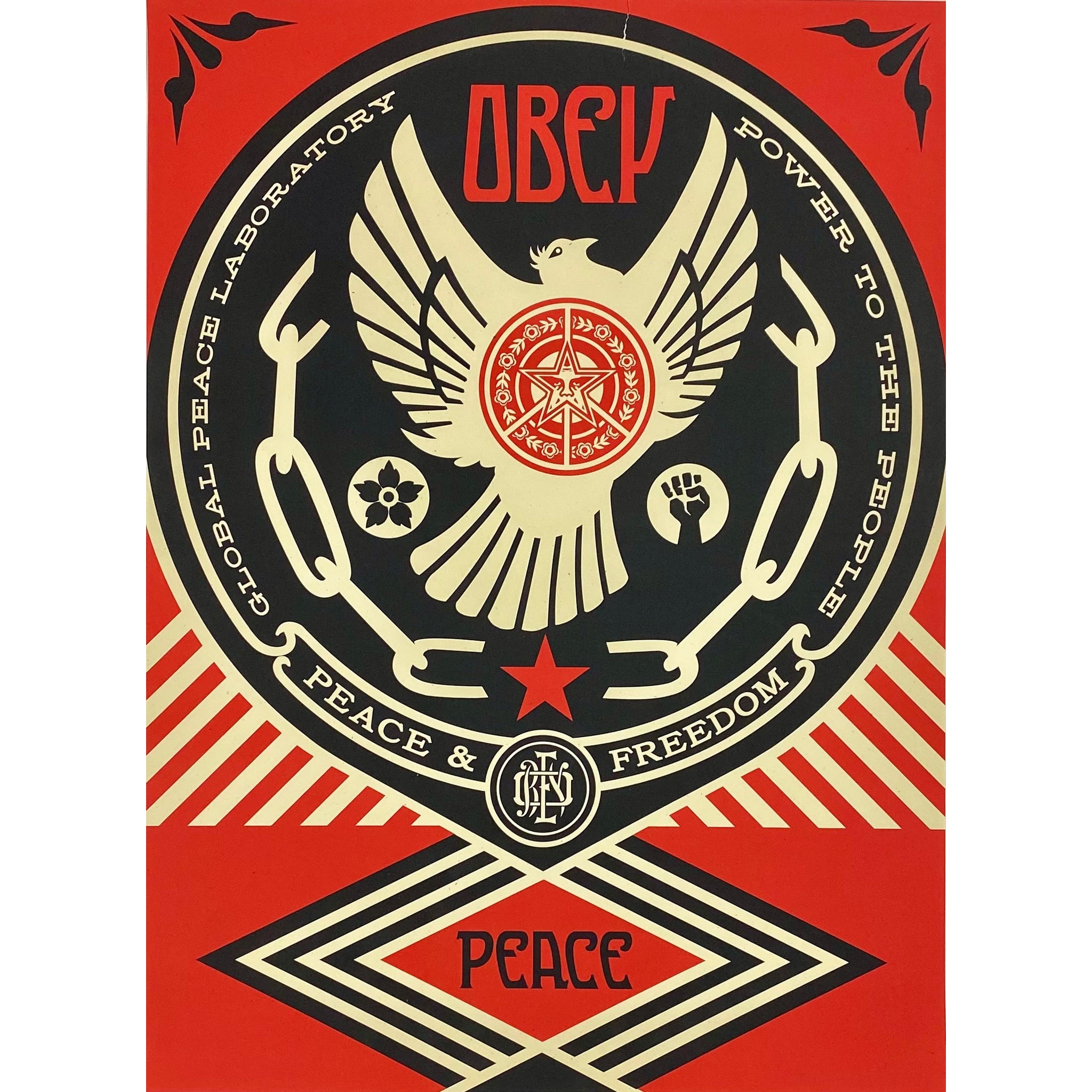 SHEPARD FAIREY (OBEY GIANT) - 2014 - PEACE & FREEDOM DOVE (PASTER)