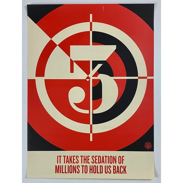 SHEPARD FAIREY (OBEY GIANT) - 2012 - SEDATION OF MILLIONS (PASTER)