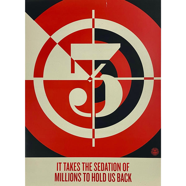 SHEPARD FAIREY (OBEY GIANT) - 2012 - SEDATION OF MILLIONS (PASTER)