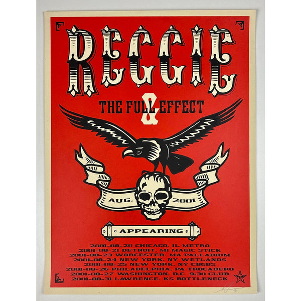 SHEPARD FAIREY (OBEY GIANT) - 2001 - REGGIE & THE FULL EFFECT (SIGNED)
