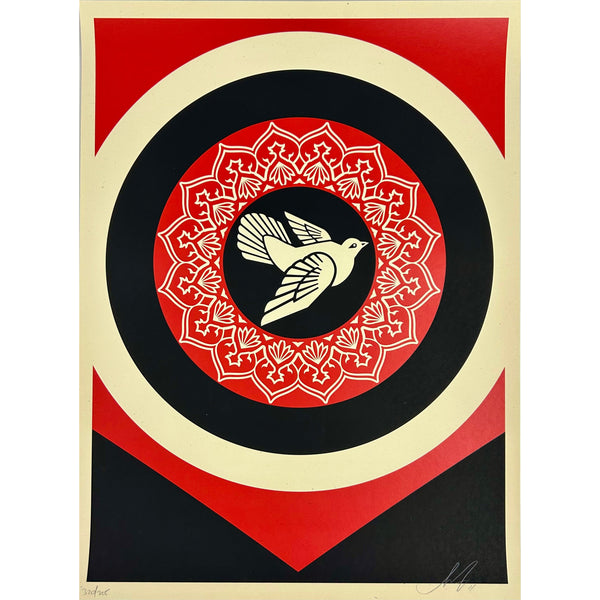 SHEPARD FAIREY (OBEY GIANT) - 2011 - OBEY DOVE TARGET (RED DOVE)