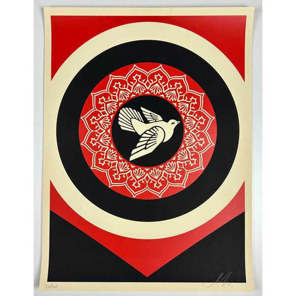 SHEPARD FAIREY (OBEY GIANT) - 2011 - OBEY DOVE TARGET (RED DOVE)