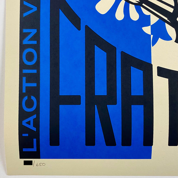 SHEPARD FAIREY (OBEY GIANT) - 2021 - MARIANNE: L’ACTION VAUT PLUS QUE LES MOTS