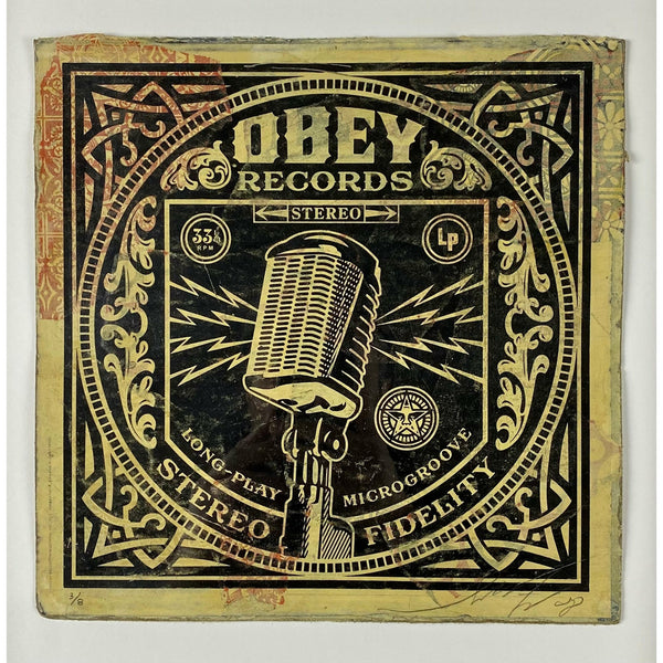 SHEPARD FAIREY (OBEY GIANT) - 2008 - MICROGROOVE MICROPHONE (HPM)